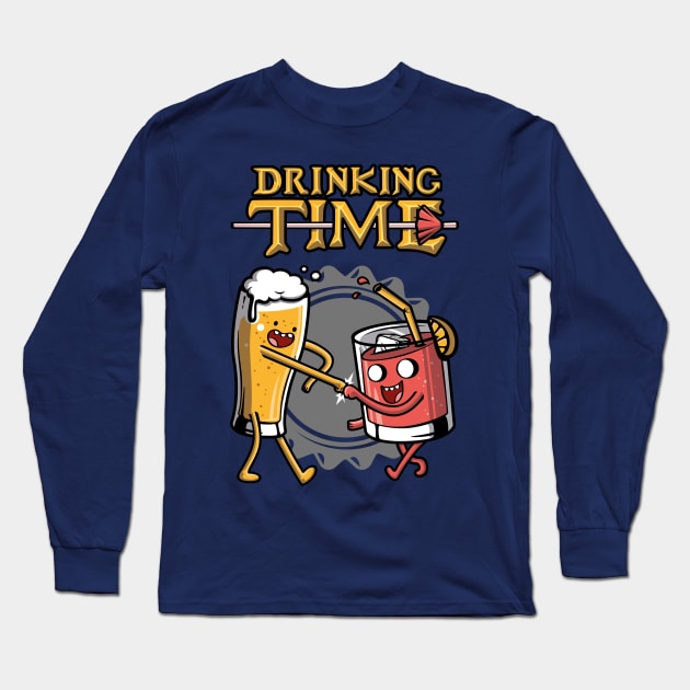 Drinking Time Long Sleeve T-Shirt by Olipop